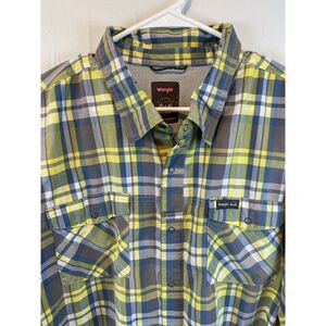 Wrangler Outdoor Men's Size‎ 3X Outdoor Utility Lightweight Long Sleeve Shirt